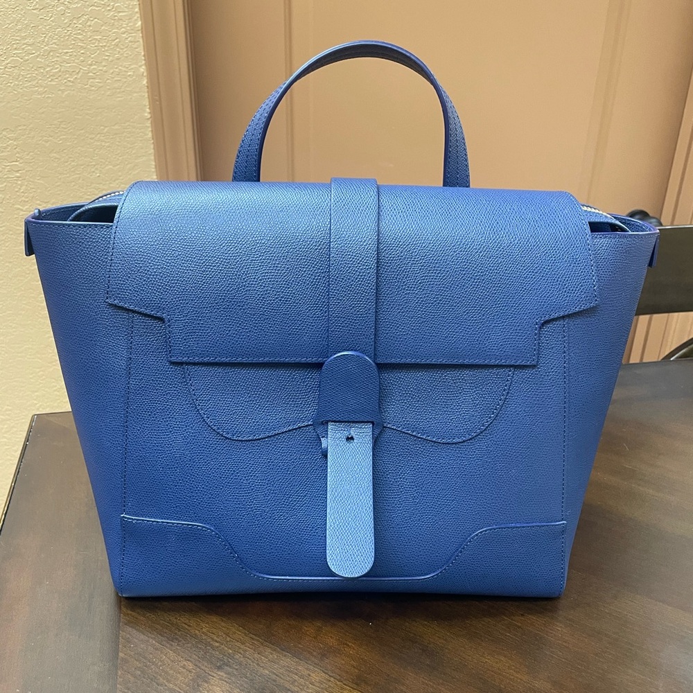 SENREVE Midi Maestra Pebbled Leather 4-Way Convertible Handbag EUC